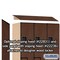 Salsbury Industries 2 Tier 'S' Designer Locker, 54"Wx76"Hx21"D, 6 Door, Mahogany 18-27361MAH - alternate 6